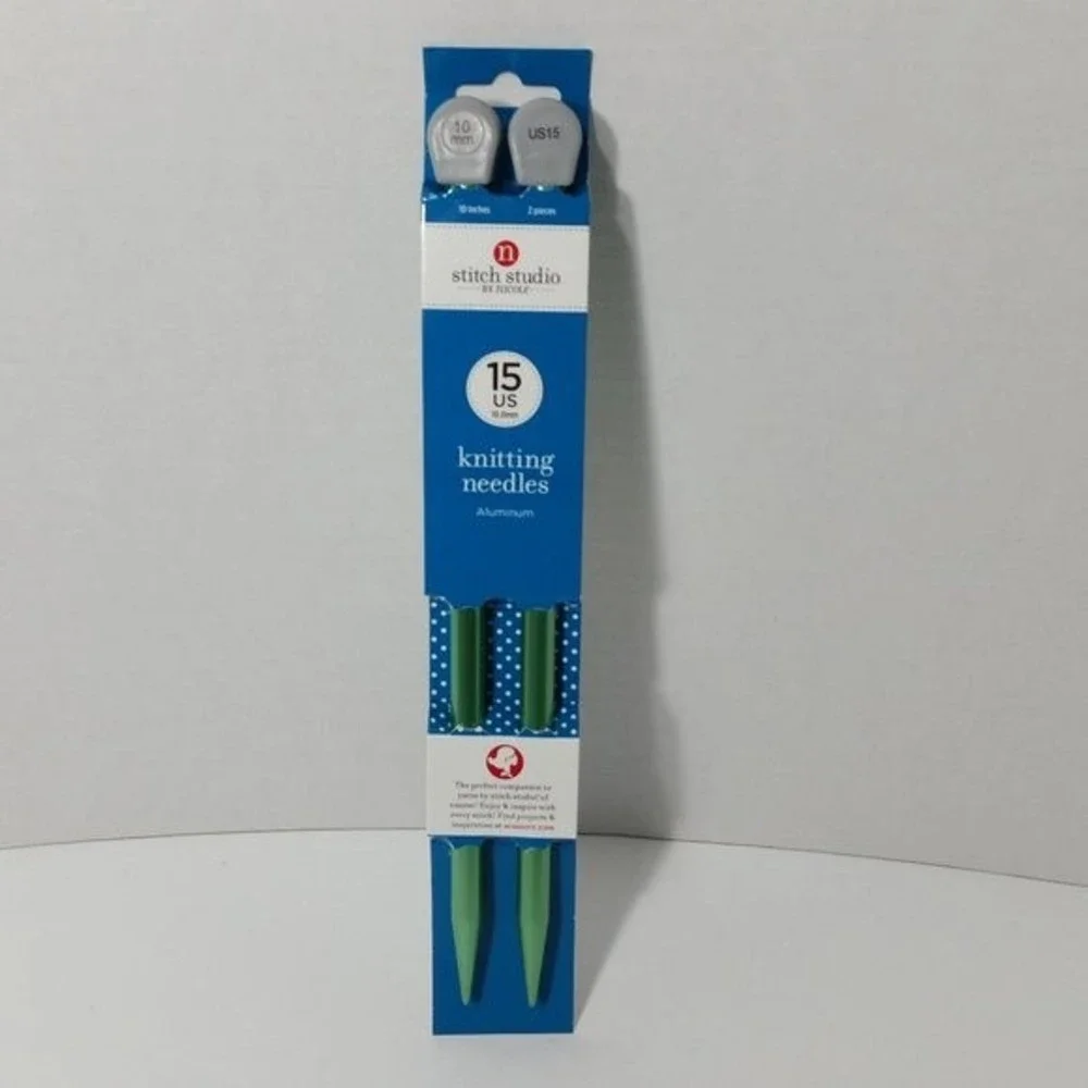 Aluminum Knitting Needles Single Point US 15 10